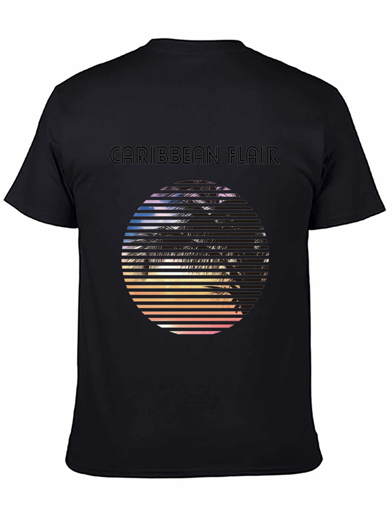 Caribbean Flair T-Shirt - Tropical Palm Tree Graphic Tee