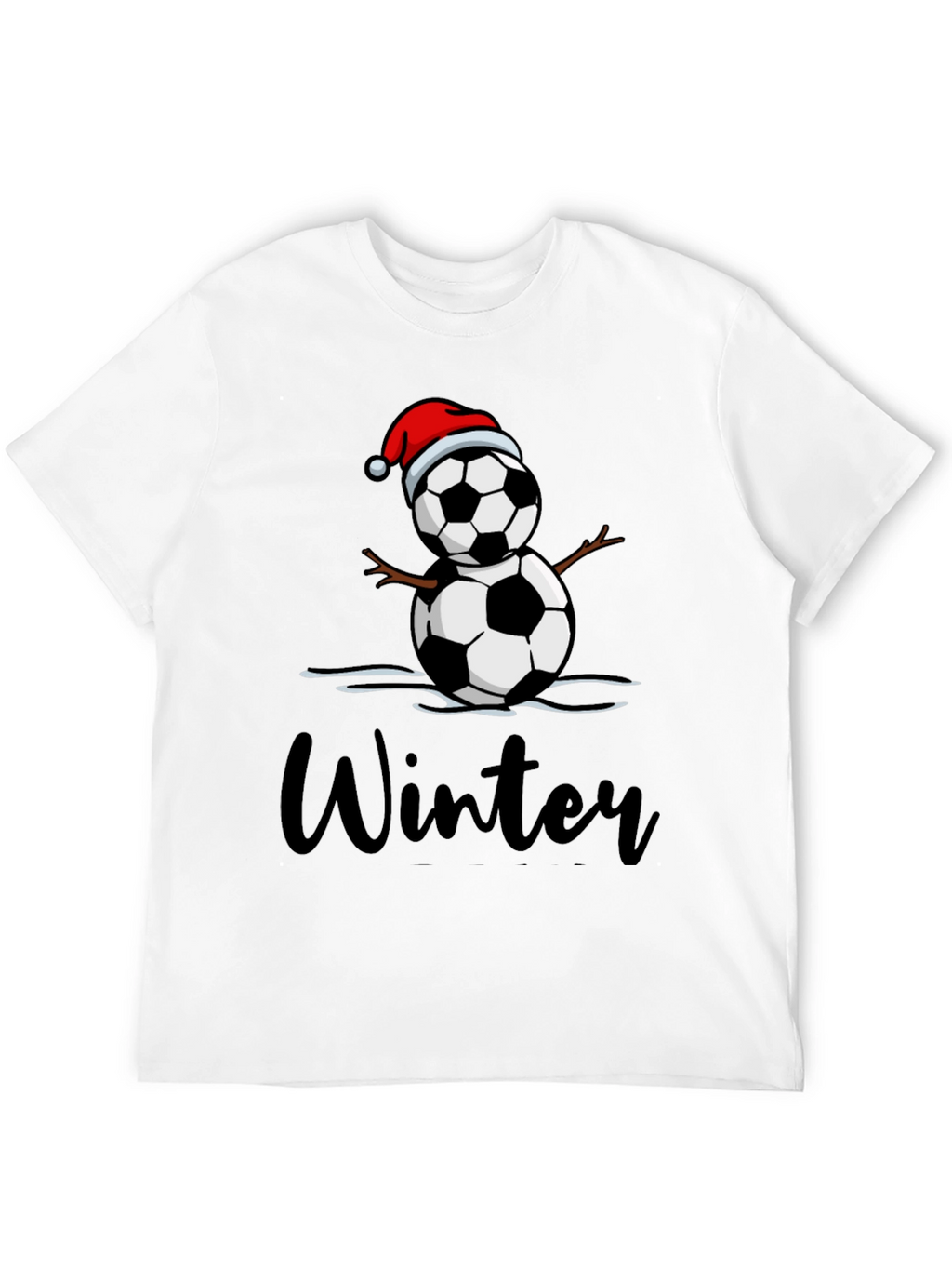 Winter Soccer Snowman T-Shirt