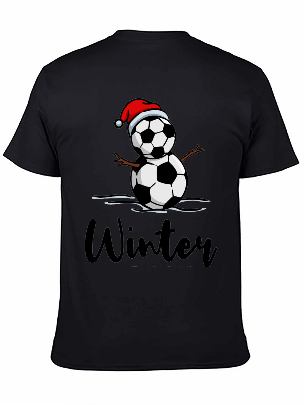 Winter Soccer Snowman T-Shirt