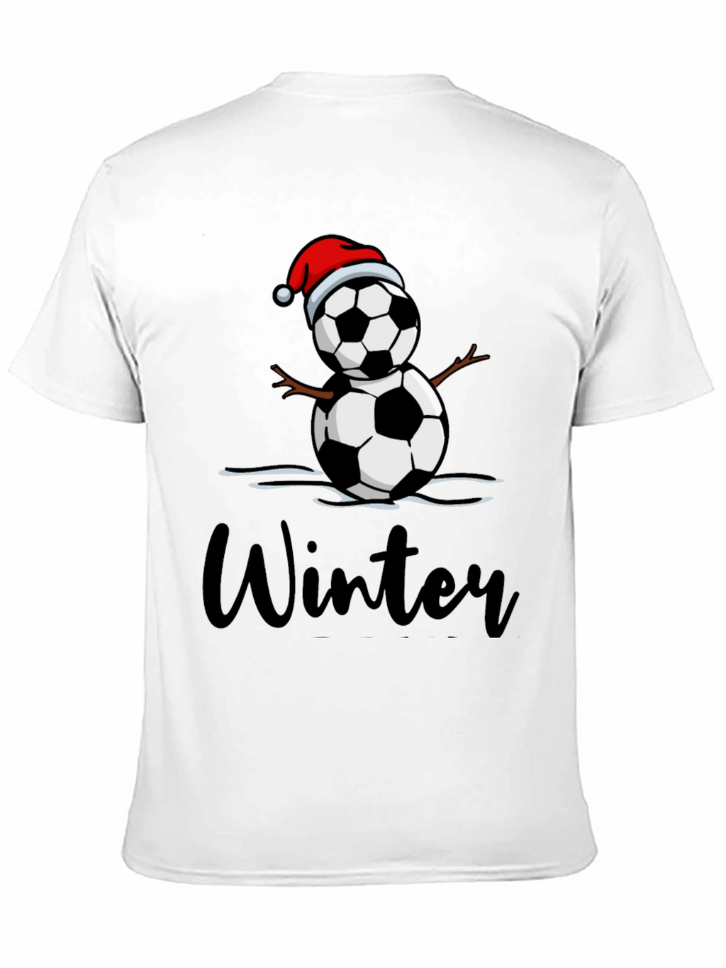 Winter Soccer Snowman T-Shirt