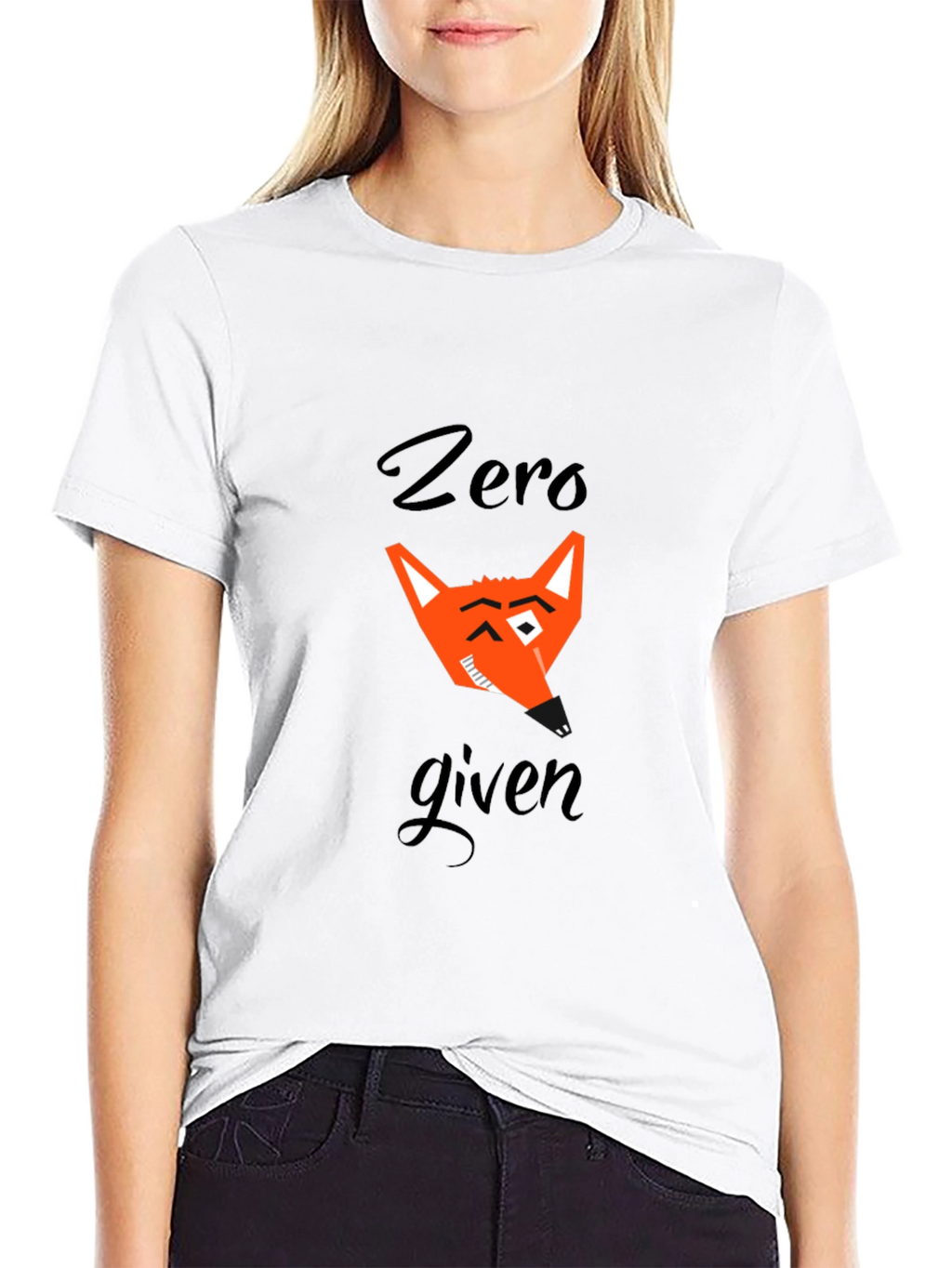 Zero Fox Given Black T-Shirt Graphic Tee Mens