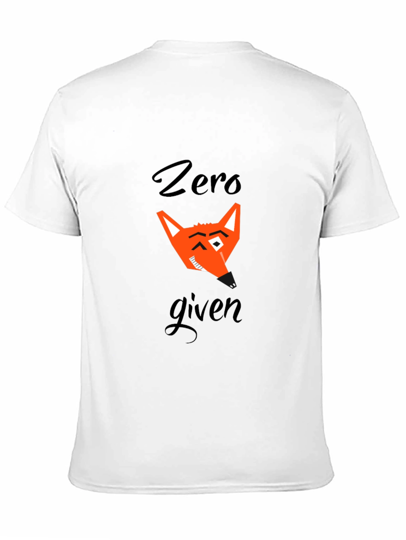 Zero Fox Given Black T-Shirt Graphic Tee Mens