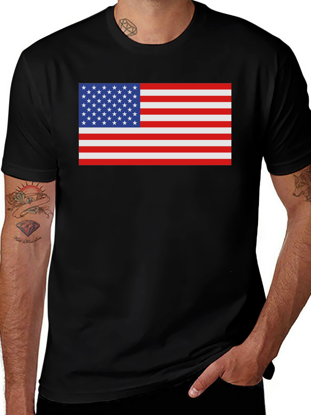 American Flag Graphic Tee - Patriotic Pride