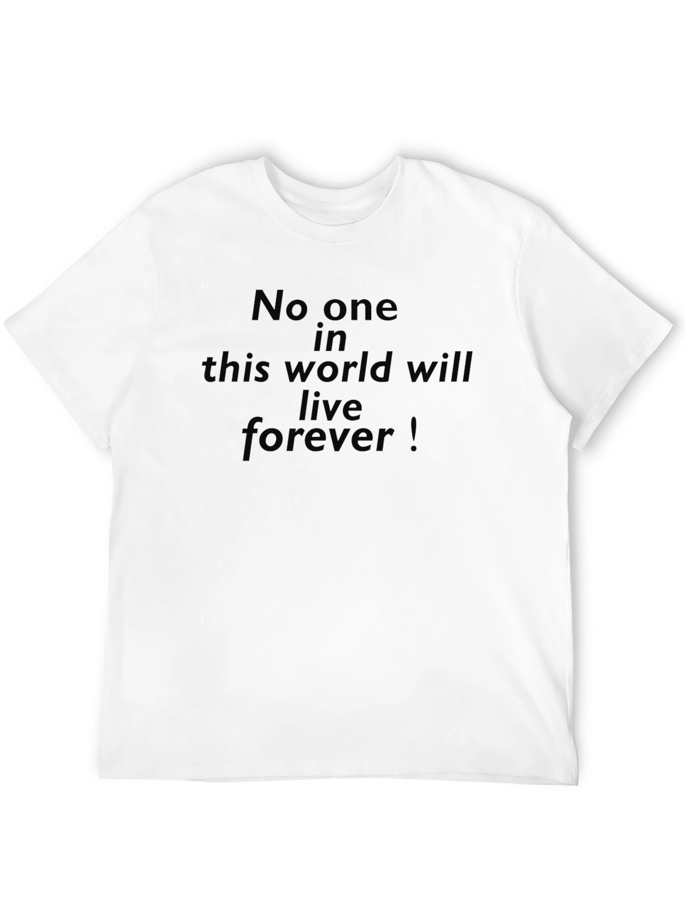 Mens No One Lives Forever Black T-Shirt