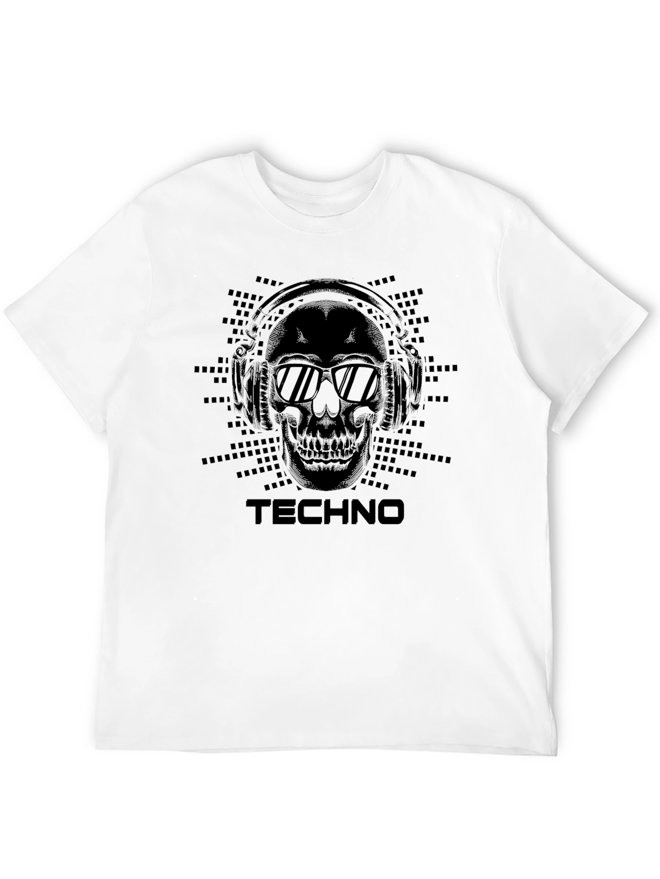 Techno Skull T-Shirt - Black Music Tee