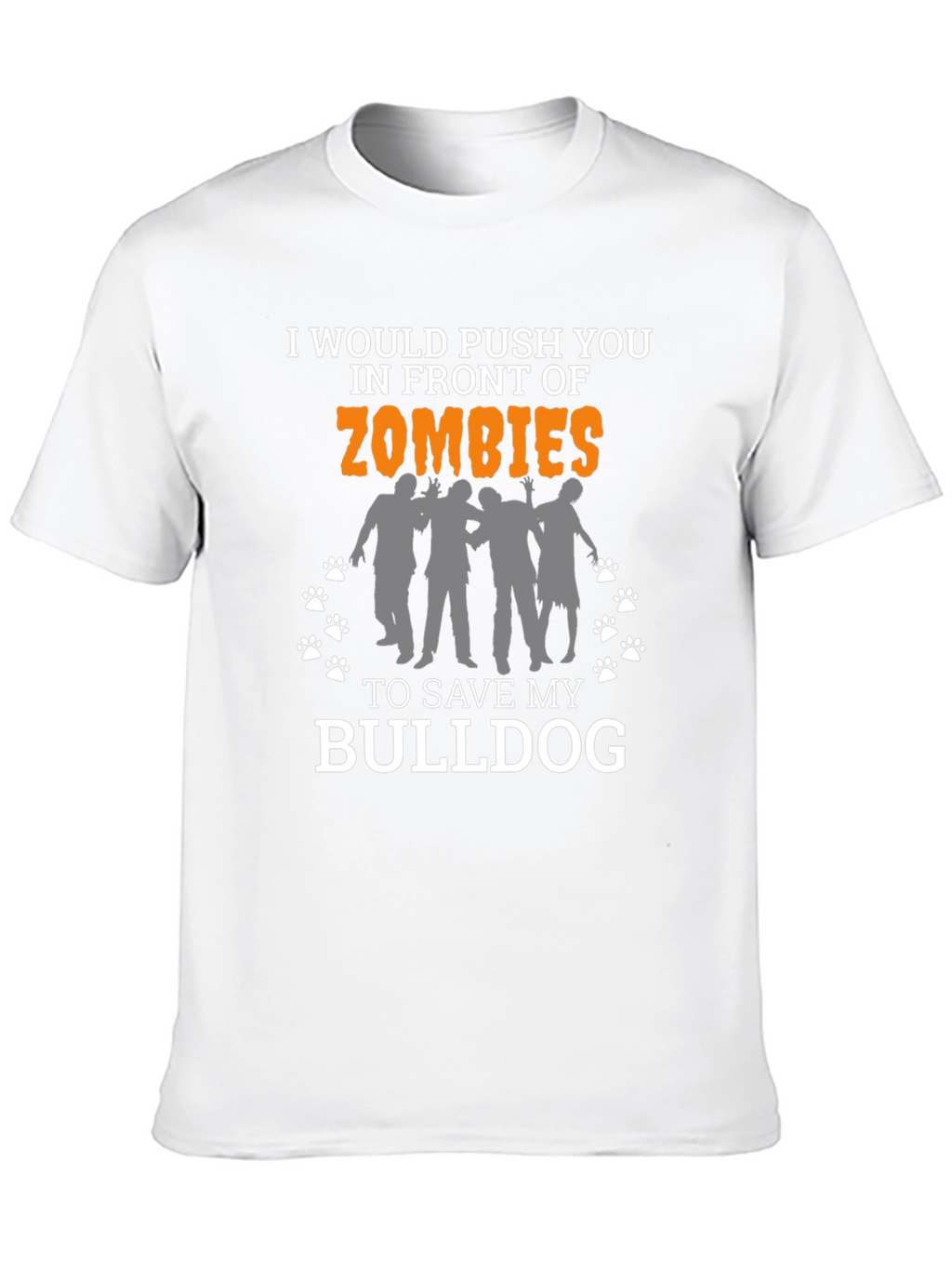 Zombie Bulldog Funny T-Shirt