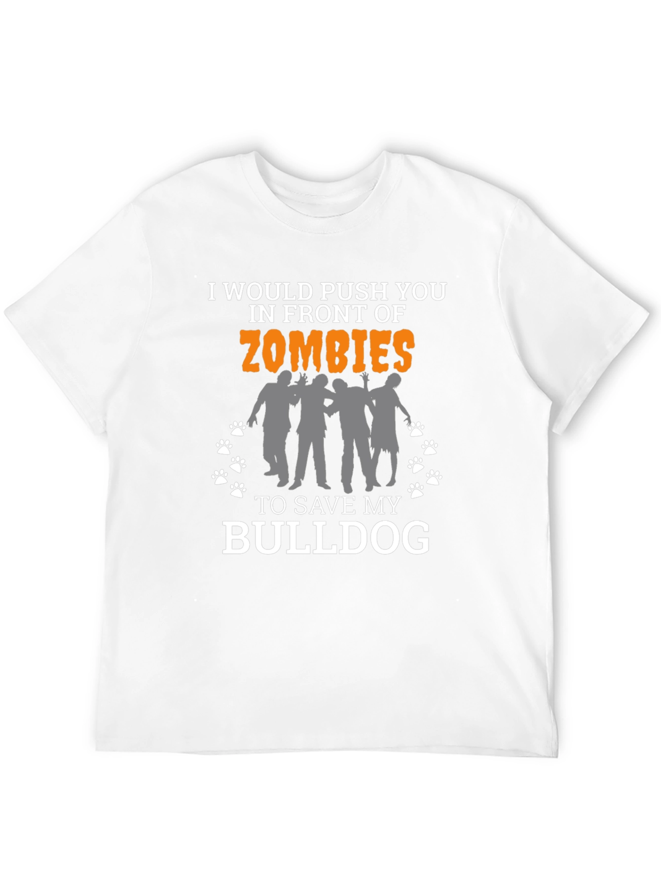 Zombie Bulldog Funny T-Shirt