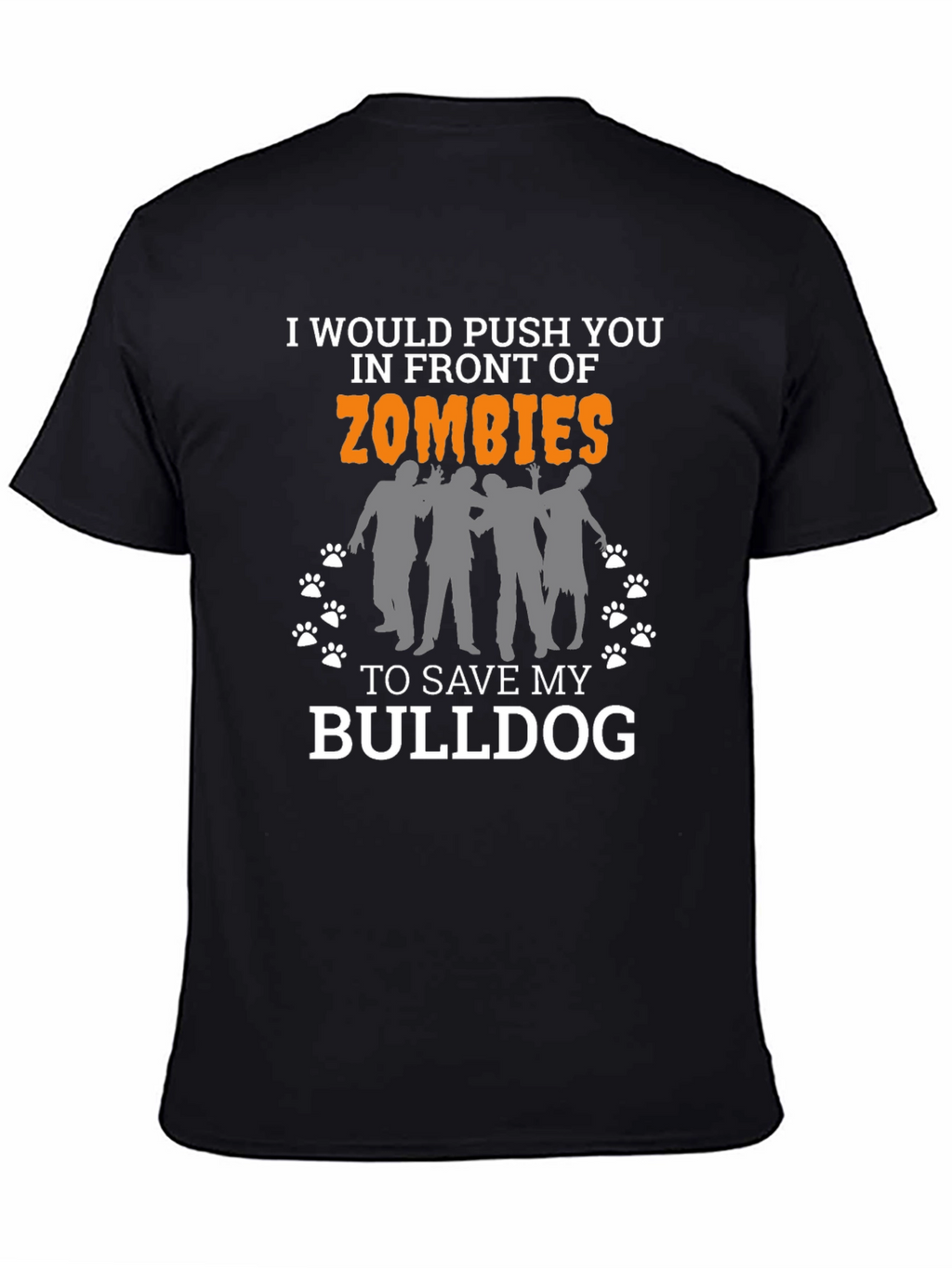 Zombie Bulldog Funny T-Shirt