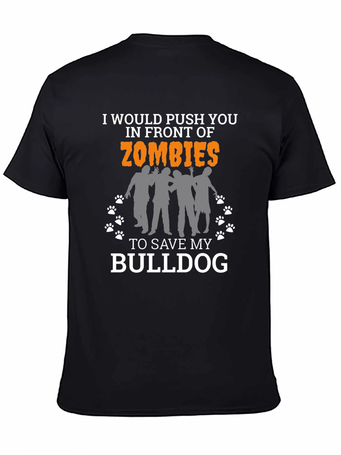 Zombie Bulldog Funny T-Shirt