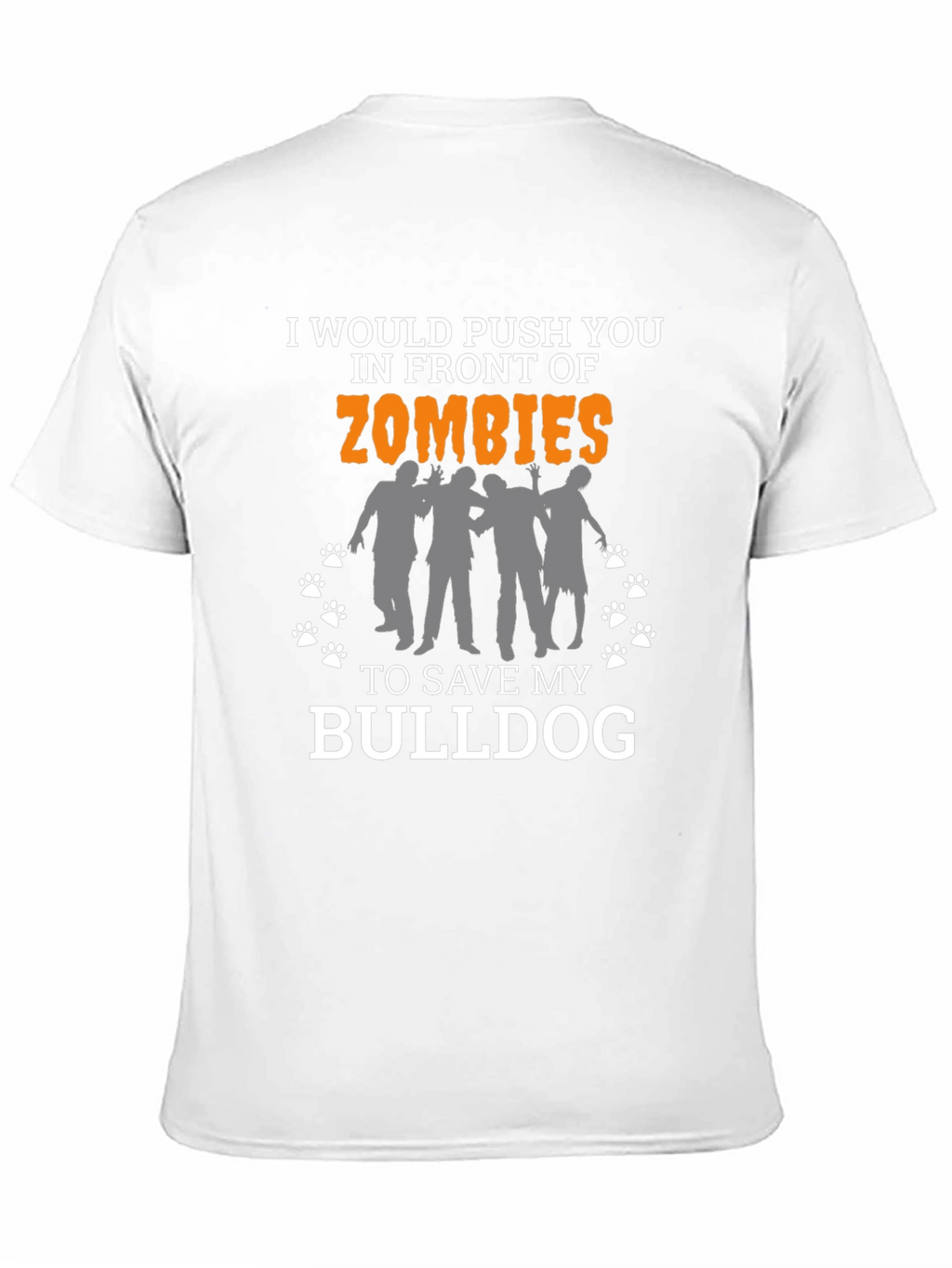 Zombie Bulldog Funny T-Shirt