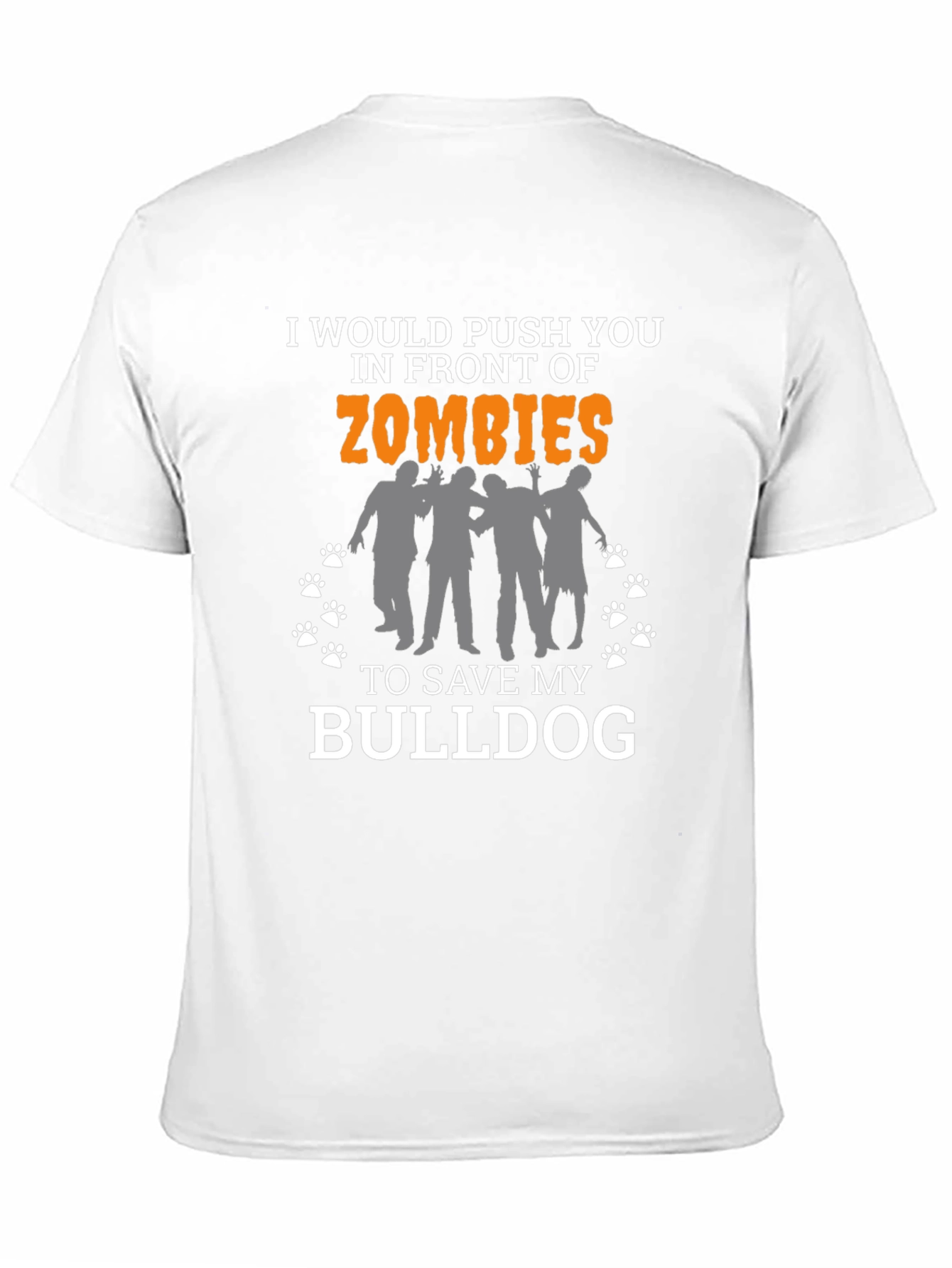 Zombie Bulldog Funny T-Shirt