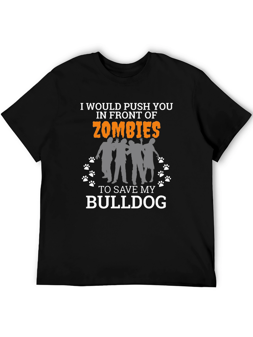 Zombie Bulldog Funny T-Shirt