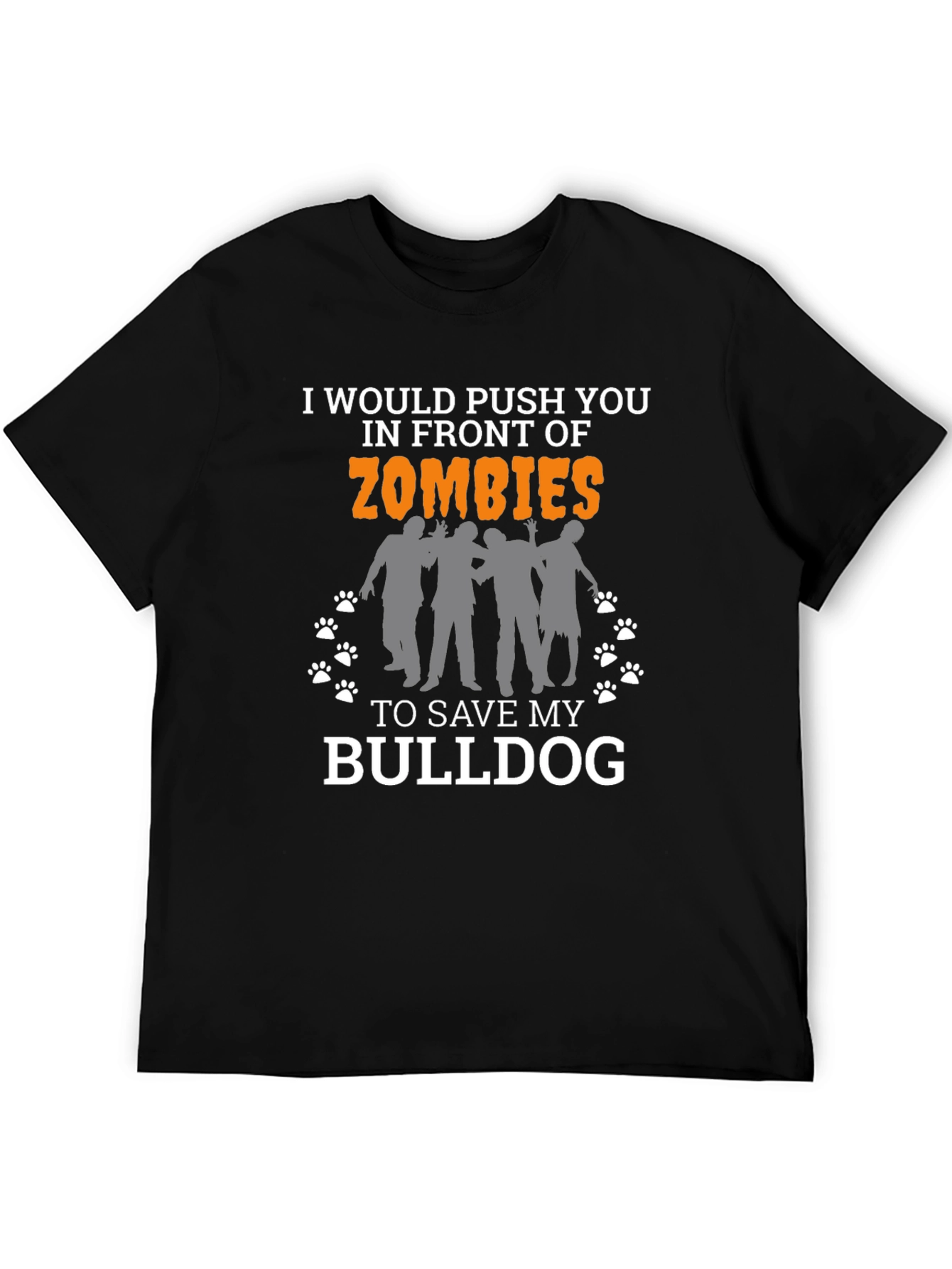 Zombie Bulldog Funny T-Shirt