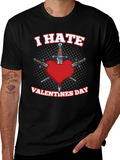 I Hate Valentines Day Heart Sword T-Shirt