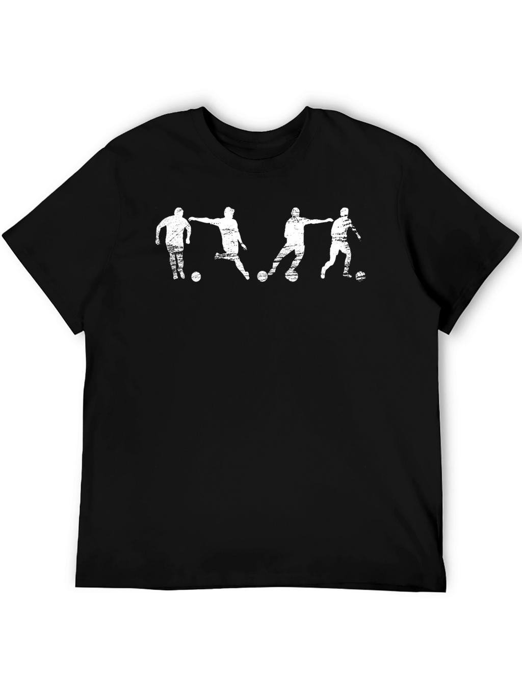 Soccer Player Graphic Black T-Shirt