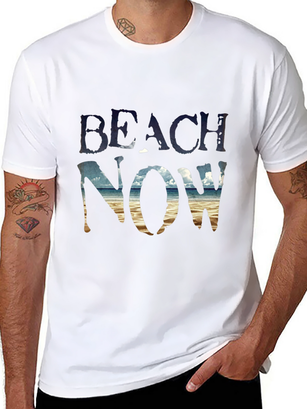 Beach Now Graphic T-Shirt - Black