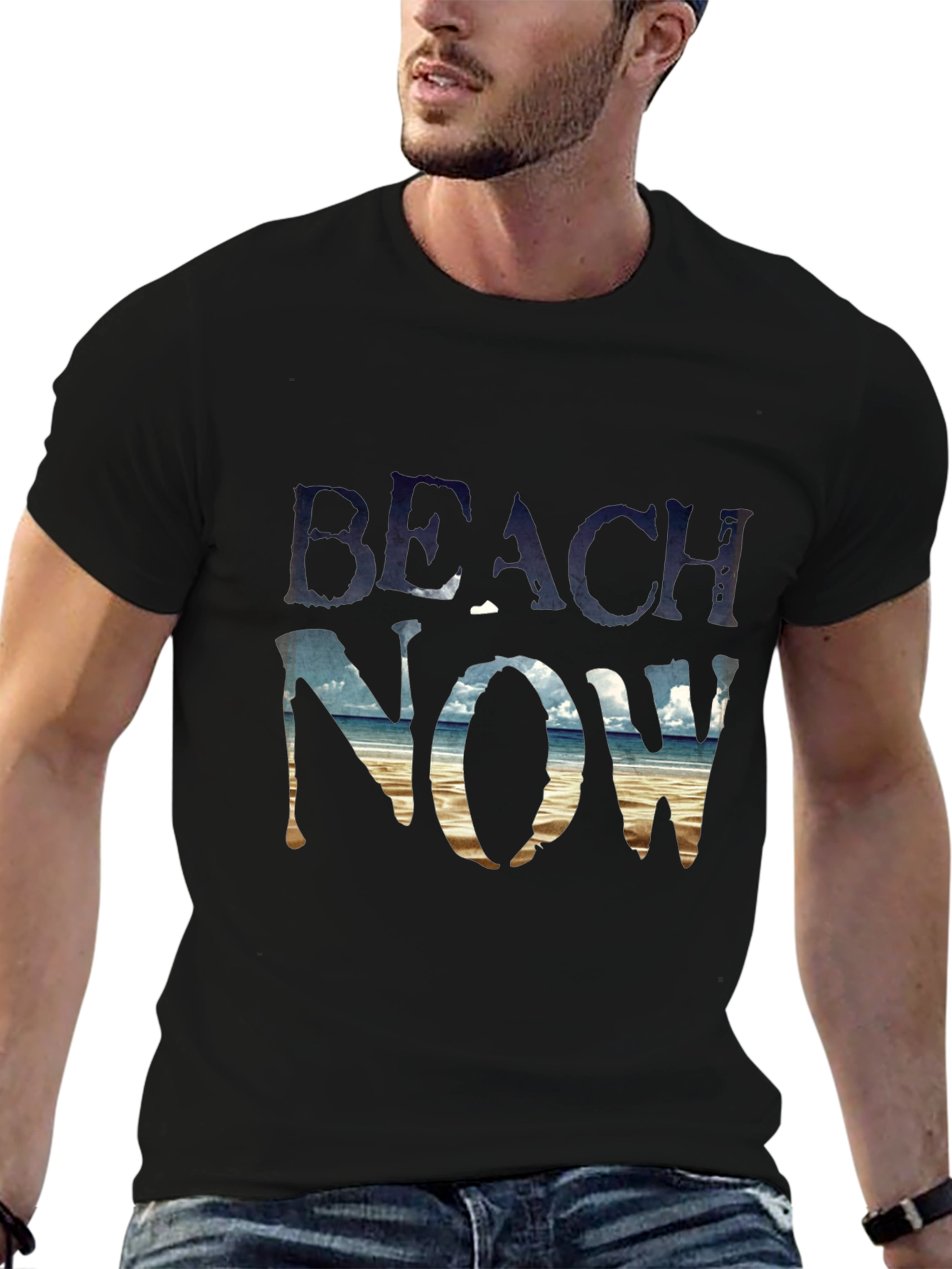 Beach Now Graphic T-Shirt - Black