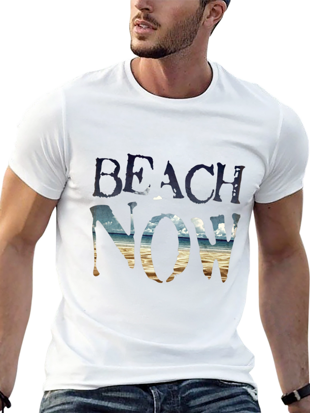Beach Now Graphic T-Shirt - Black