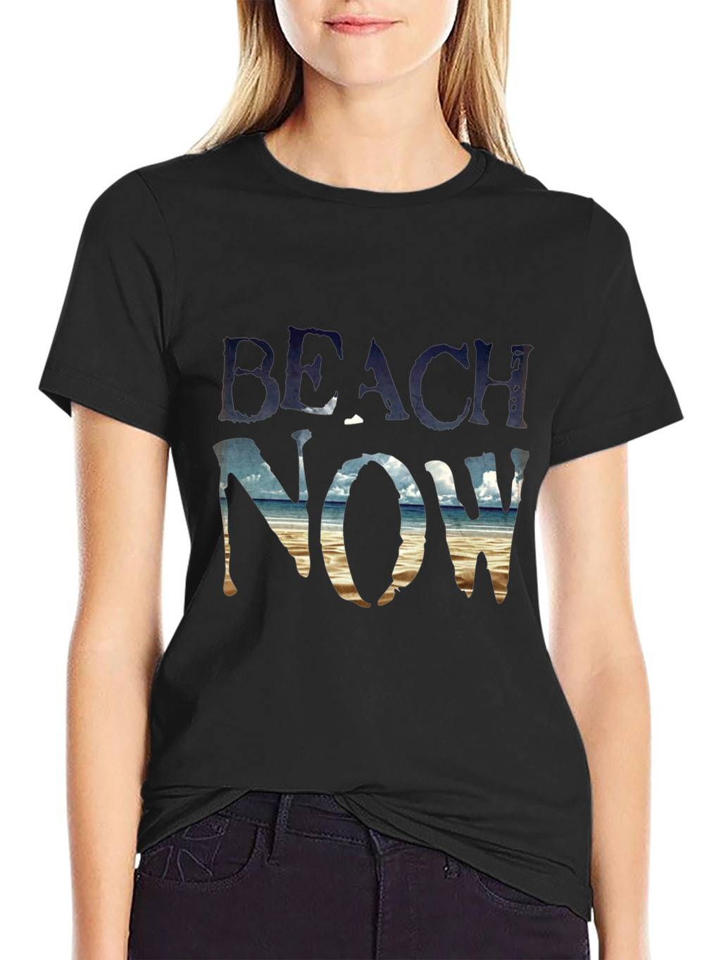 Beach Now Graphic T-Shirt - Black