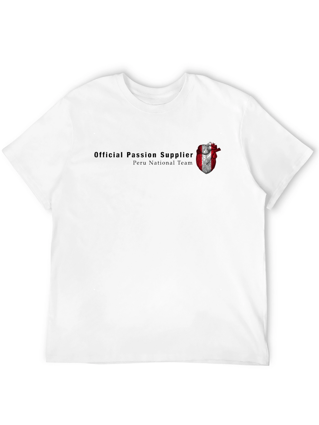 Peru National Team Passion Supplier Black T-Shirt