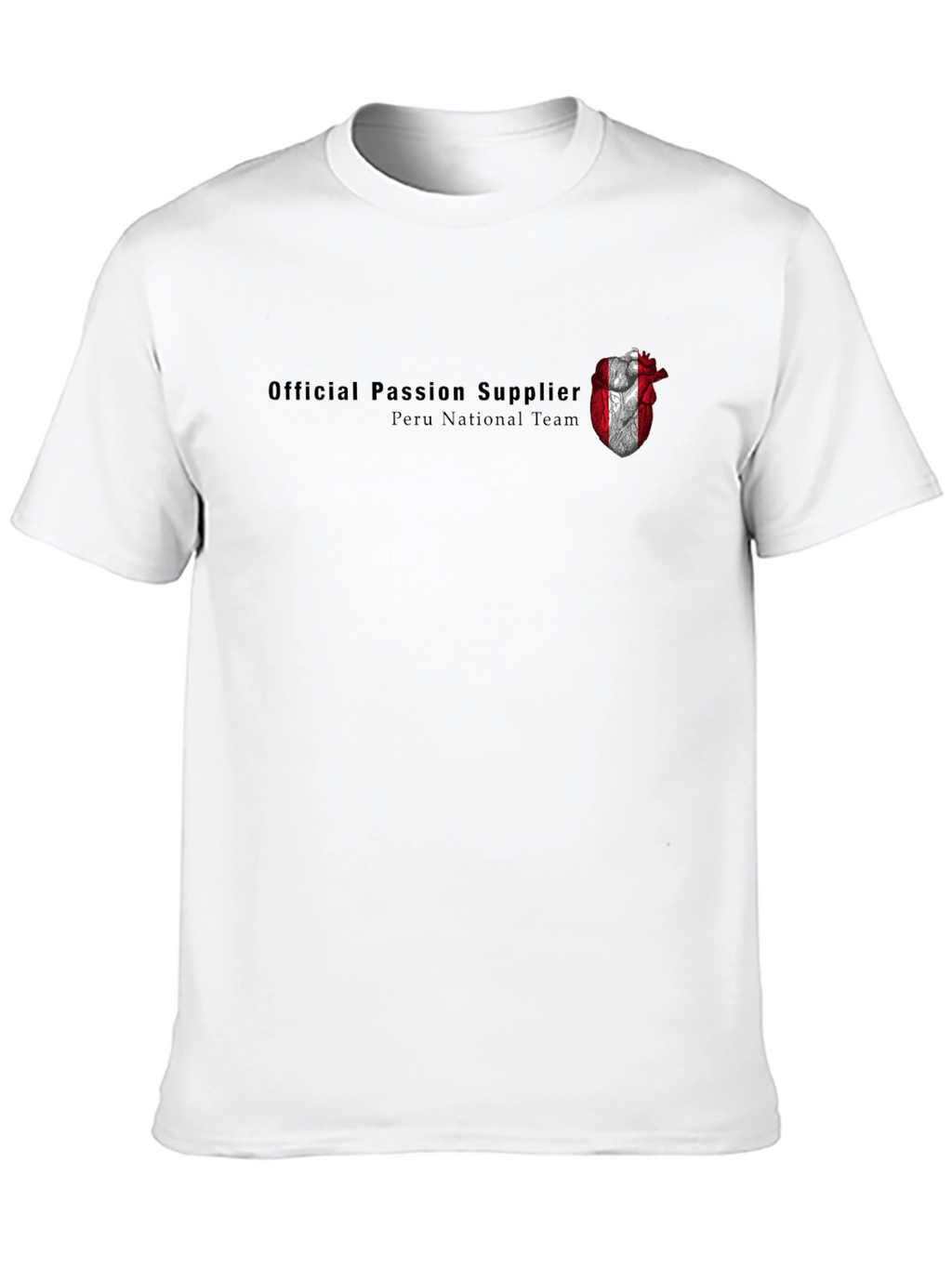 Peru National Team Passion Supplier Black T-Shirt