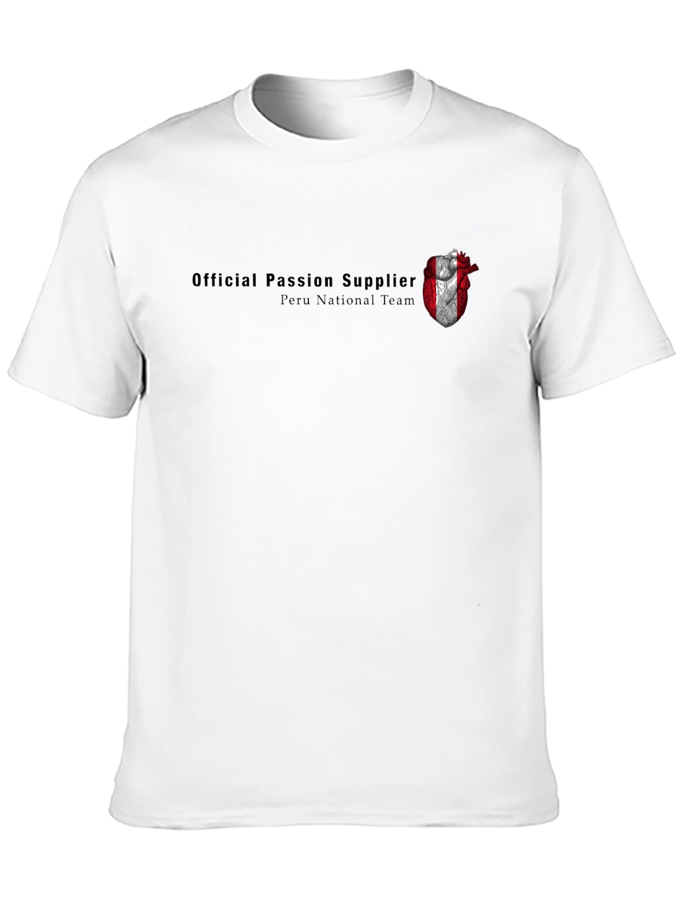 Peru National Team Passion Supplier Black T-Shirt