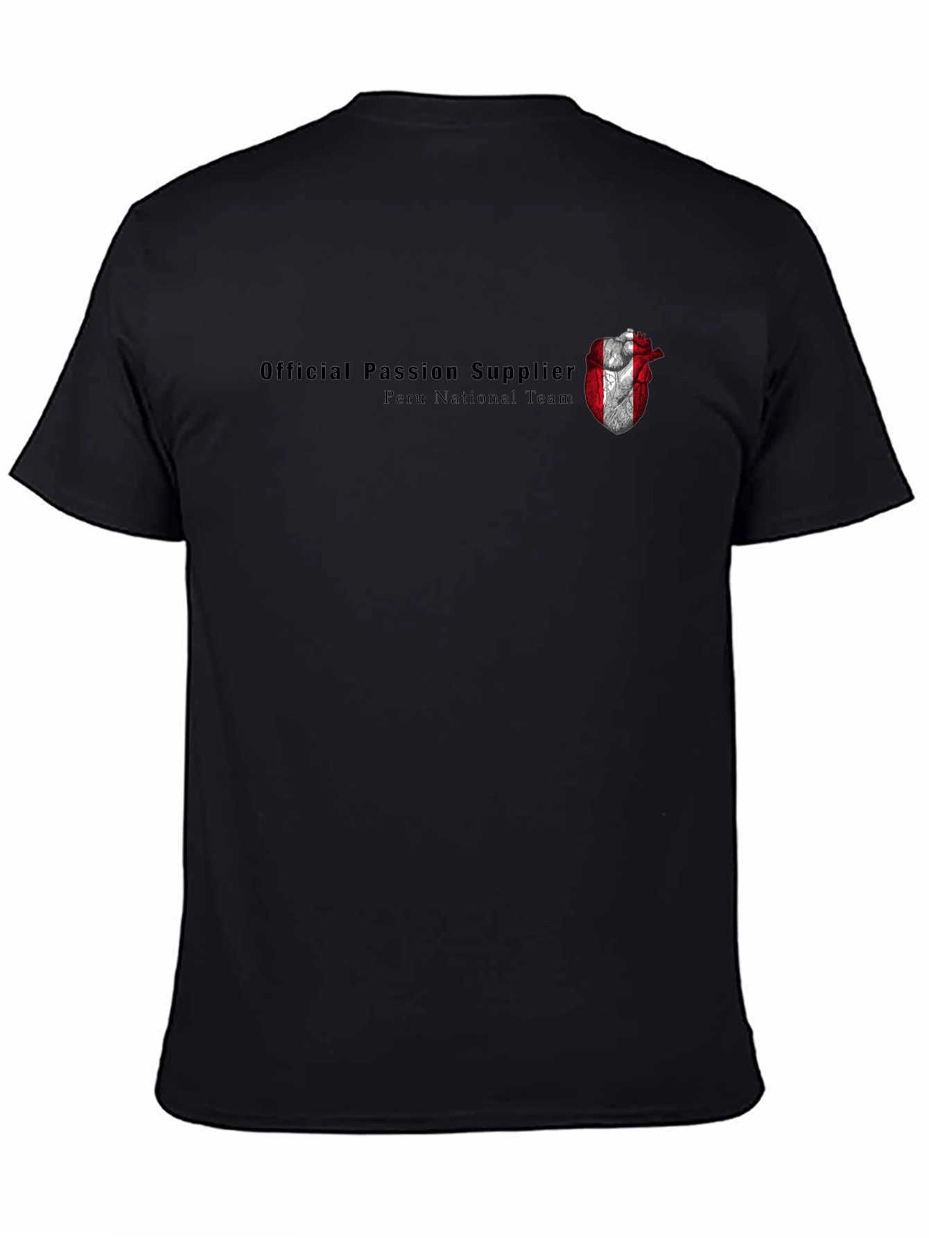 Peru National Team Passion Supplier Black T-Shirt