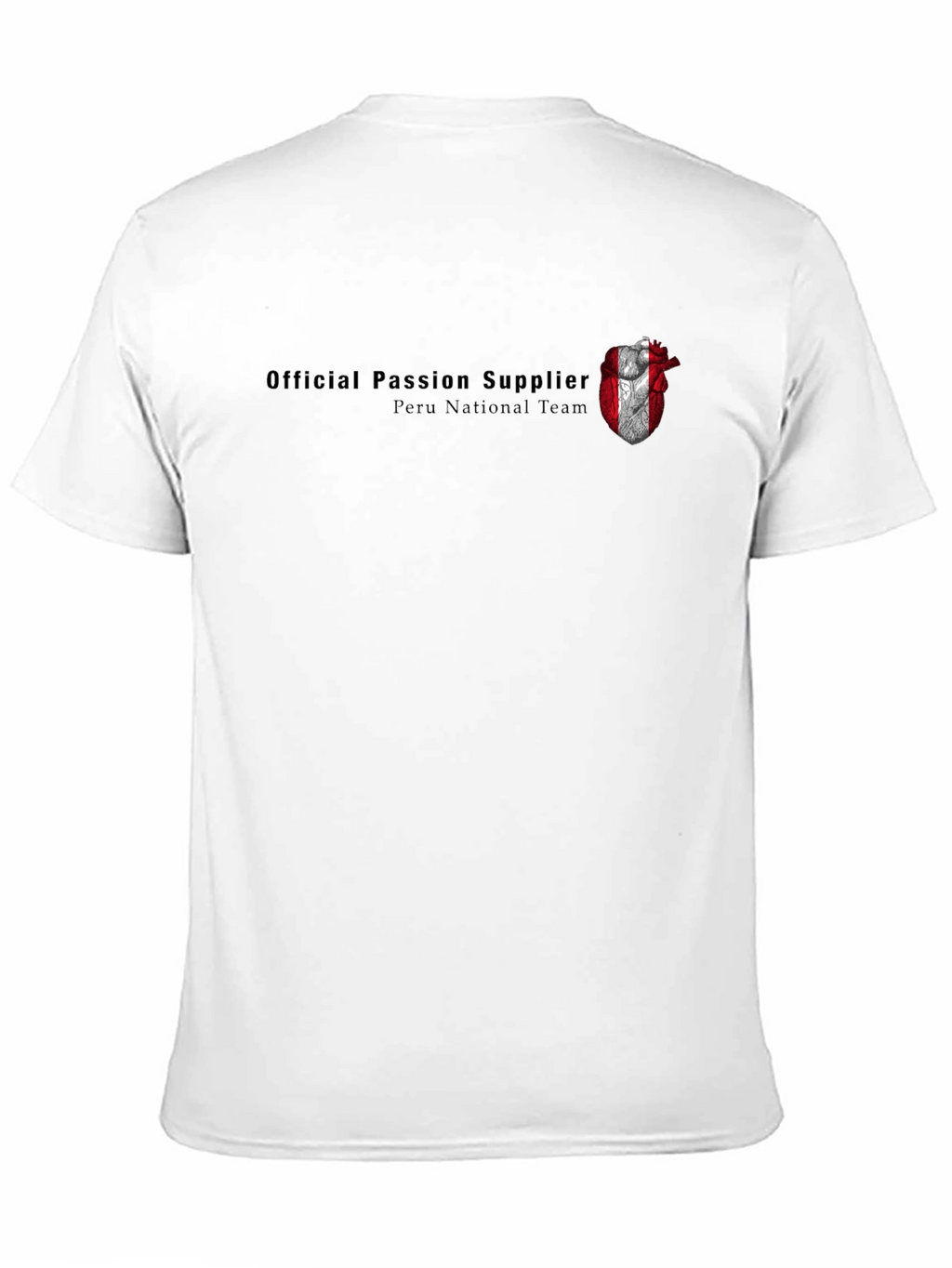 Peru National Team Passion Supplier Black T-Shirt