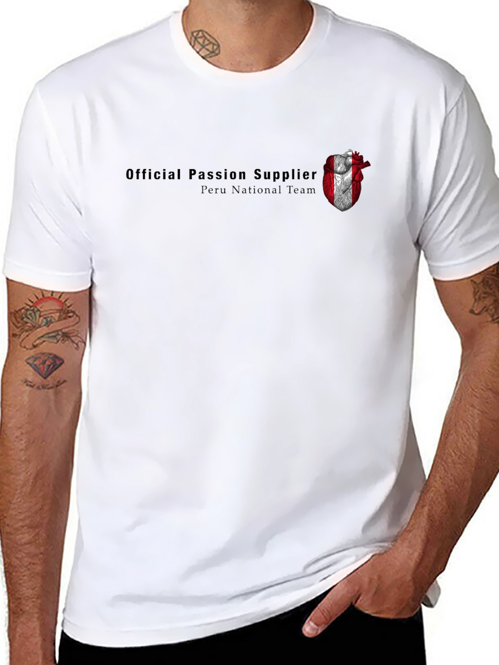 Peru National Team Passion Supplier Black T-Shirt