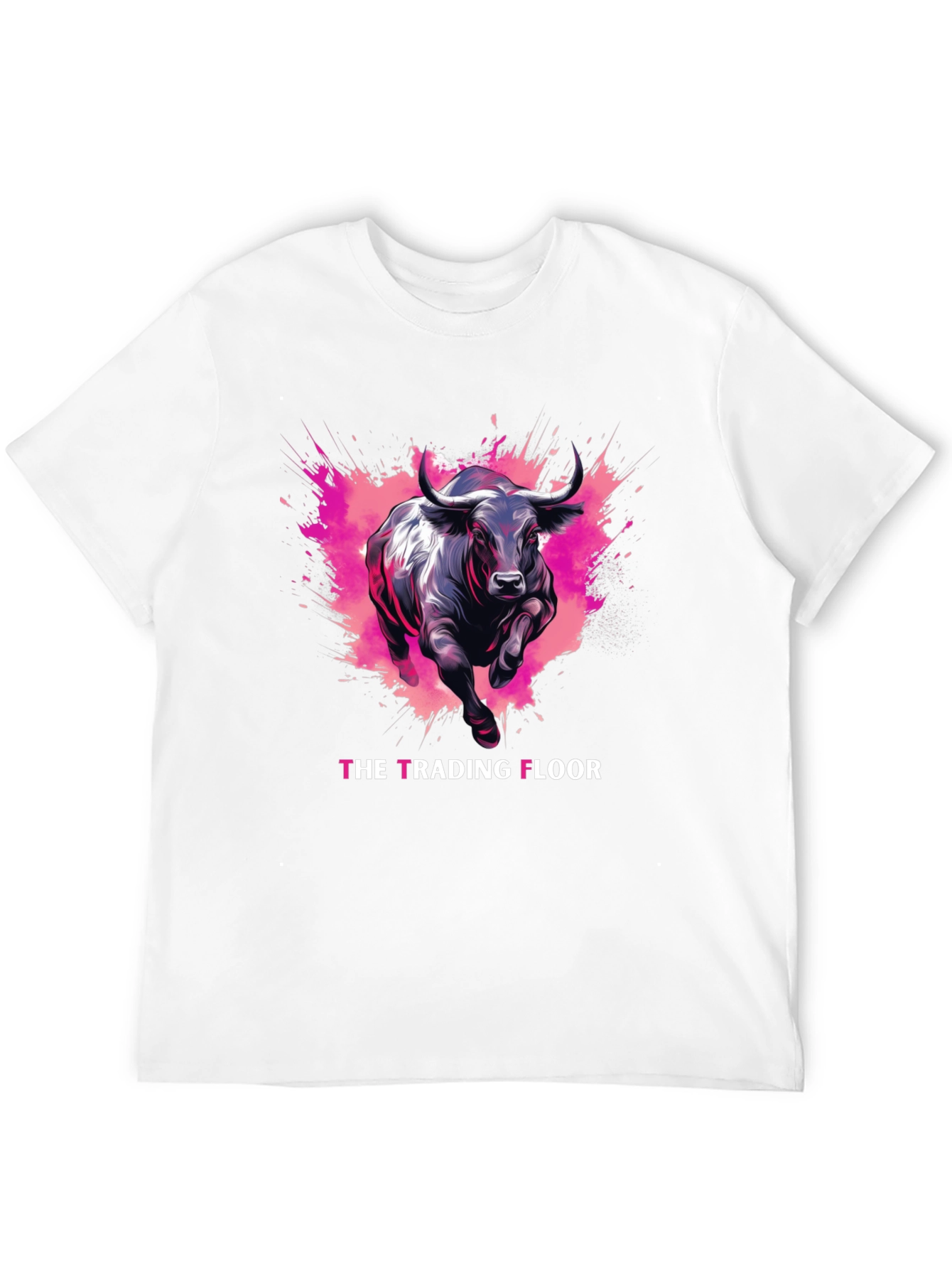 The Trading Floor Bull Graphic T-Shirt - Stylish Black Tee