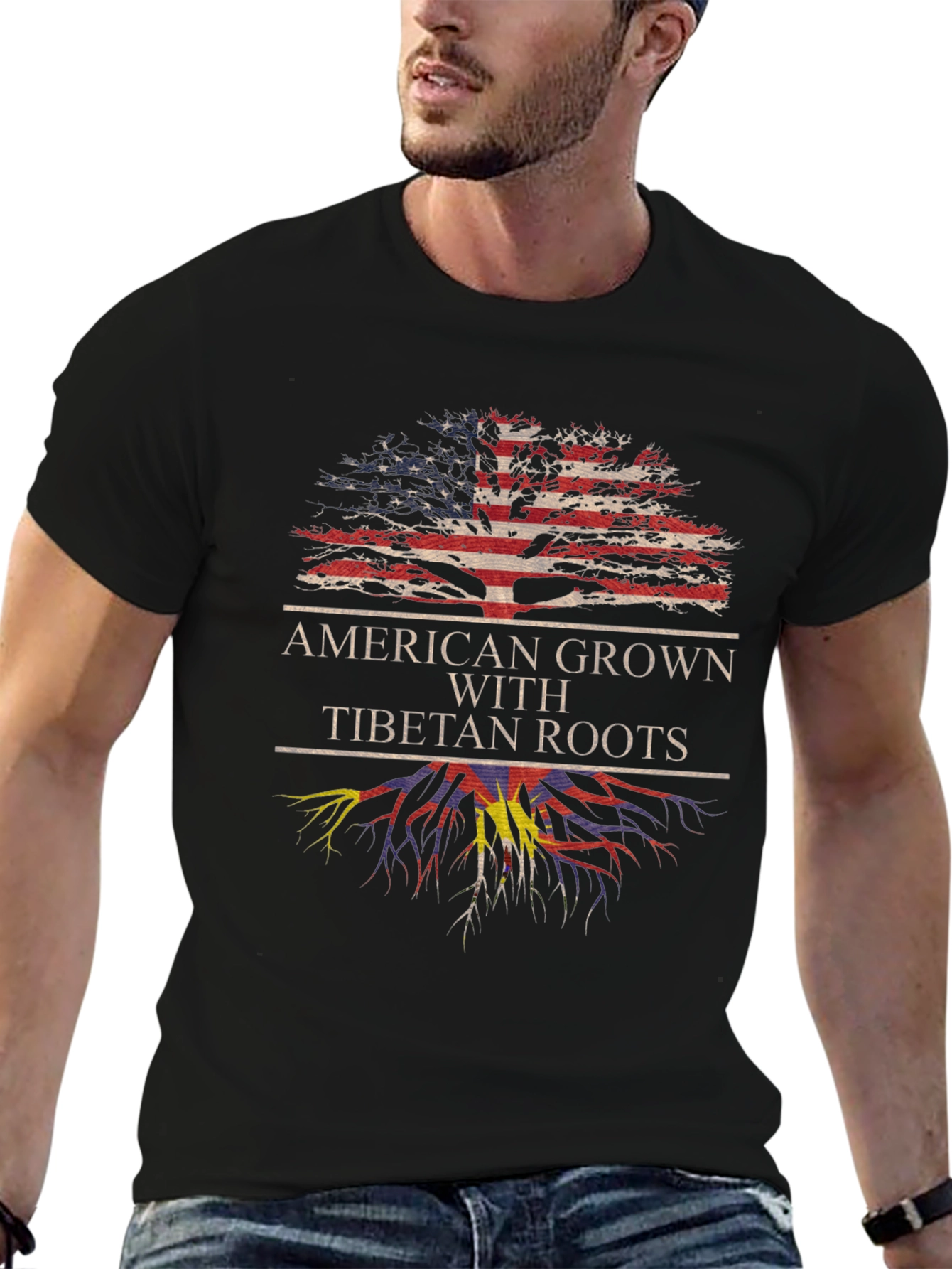 American Grown With Tibetan Roots T-Shirt