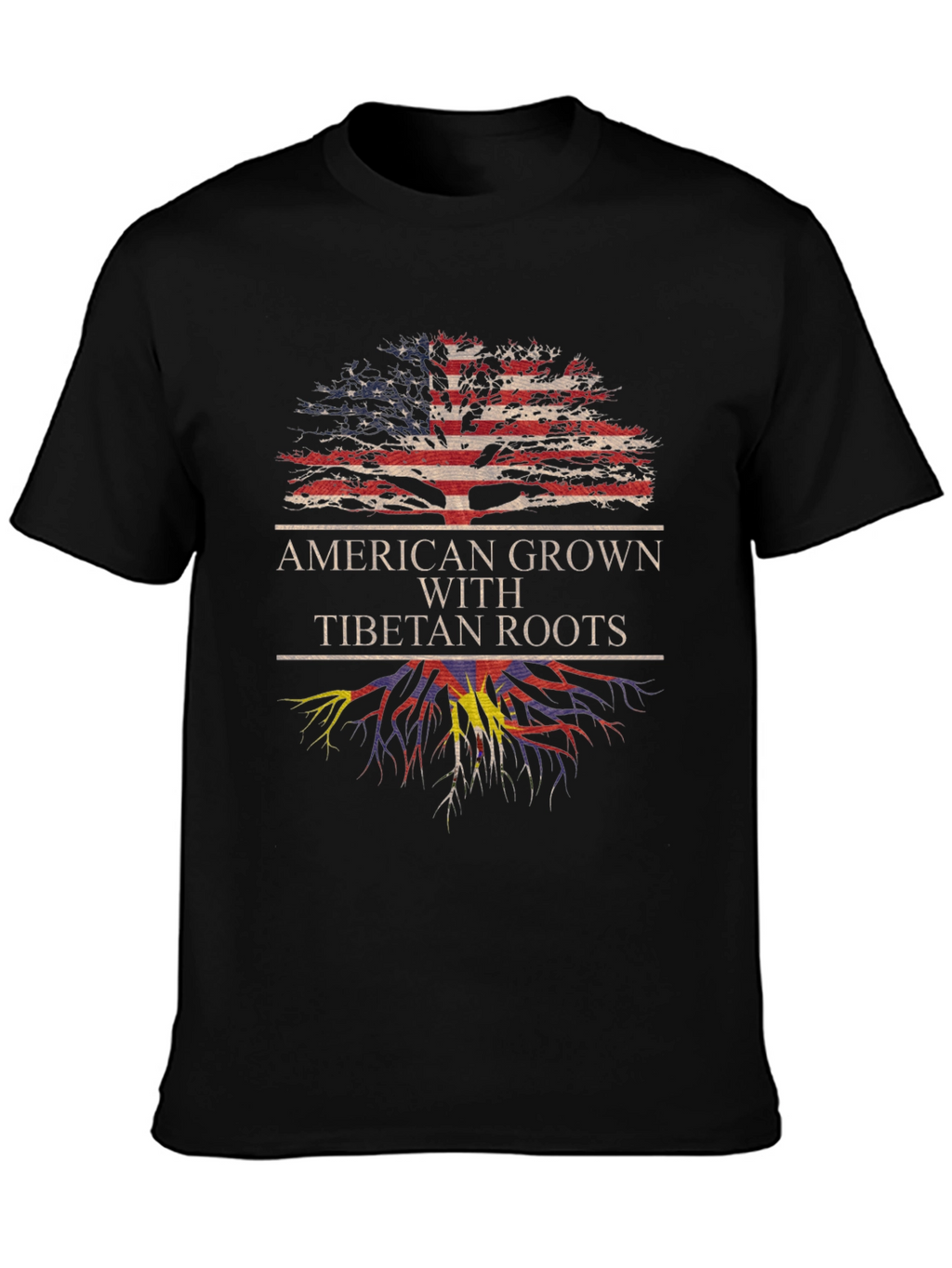 American Grown With Tibetan Roots T-Shirt