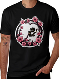 Cherry Blossom Dragon T-Shirt - Black