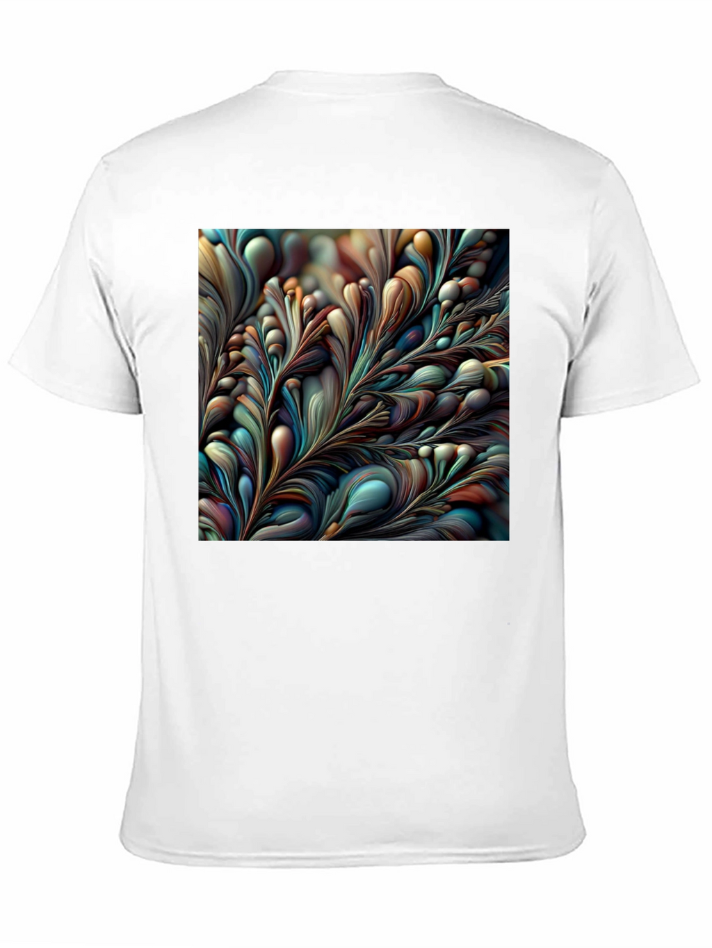 Abstract Floral Graphic Tee - Modern Art Shirt