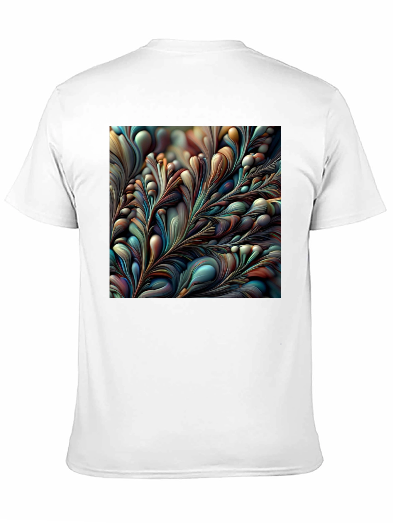 Abstract Floral Graphic Tee - Modern Art Shirt