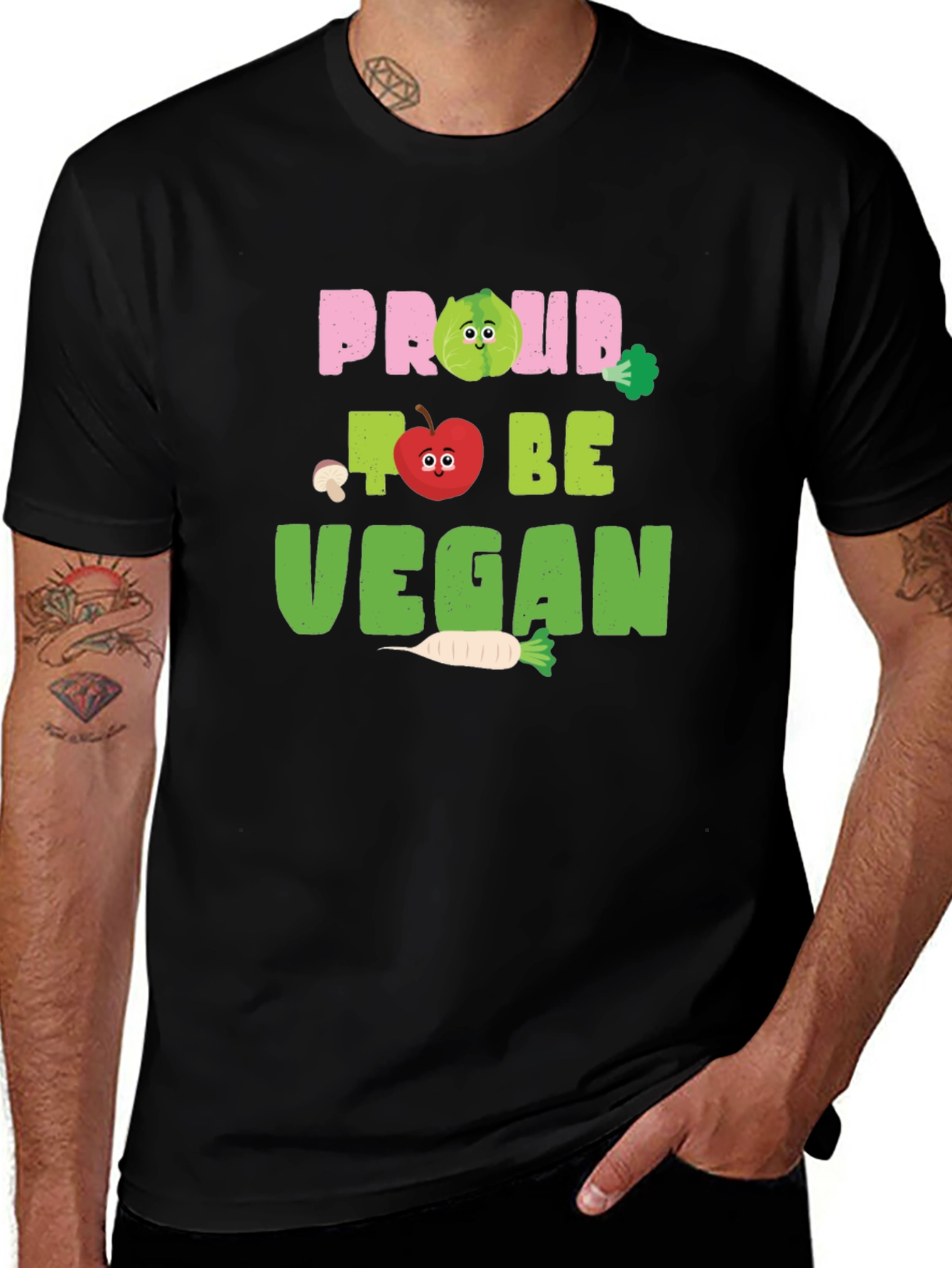 Proud To Be Vegan Graphic T-Shirt