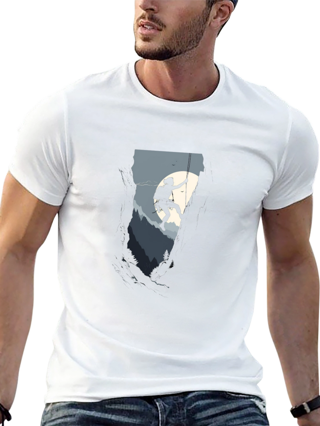 Climbing Silhouette Graphic Tee - Adventure Ready