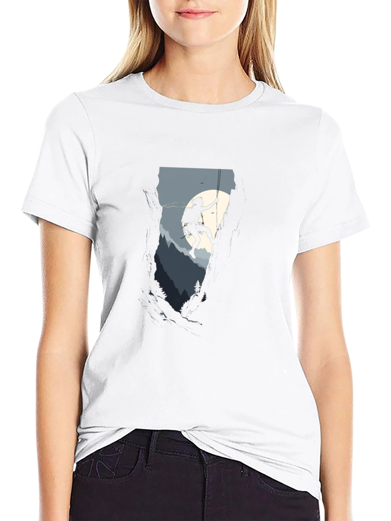 Climbing Silhouette Graphic Tee - Adventure Ready
