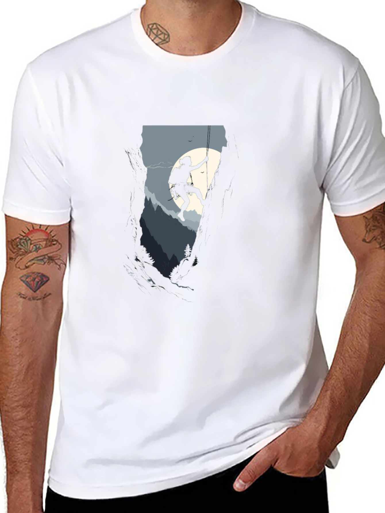 Climbing Silhouette Graphic Tee - Adventure Ready