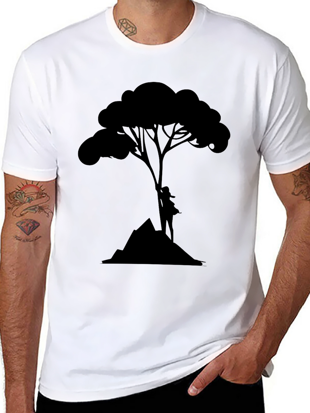 Silhouette Tree Graphic Tee