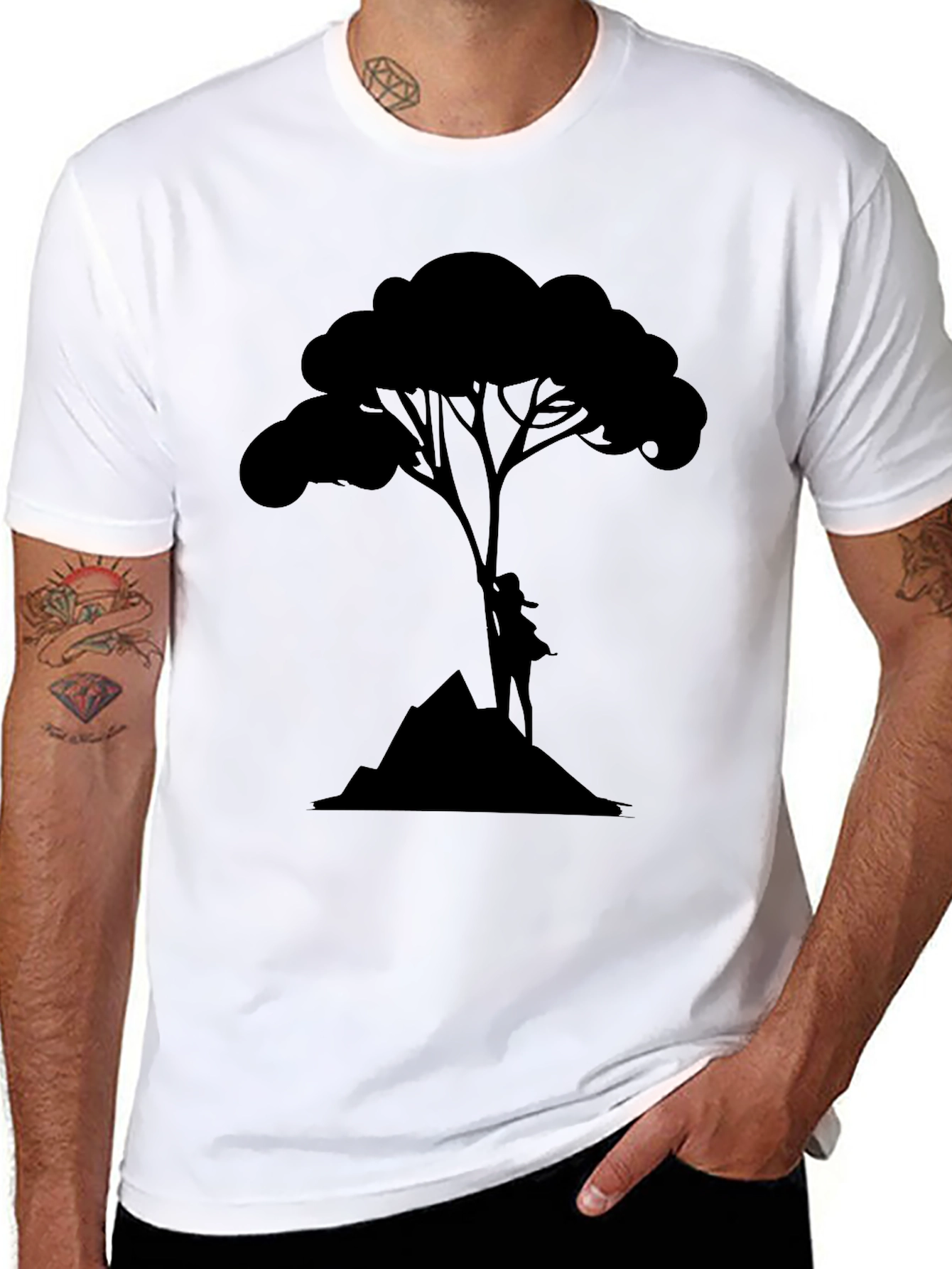 Silhouette Tree Graphic Tee