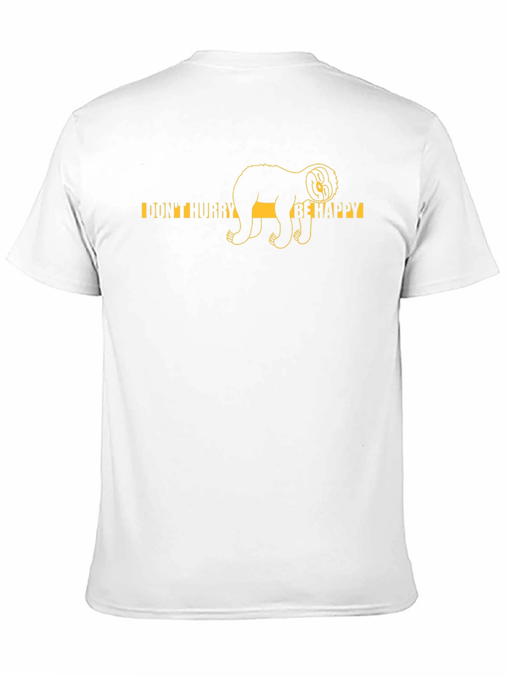 Dont Hurry Be Happy Sloth Graphic Tee
