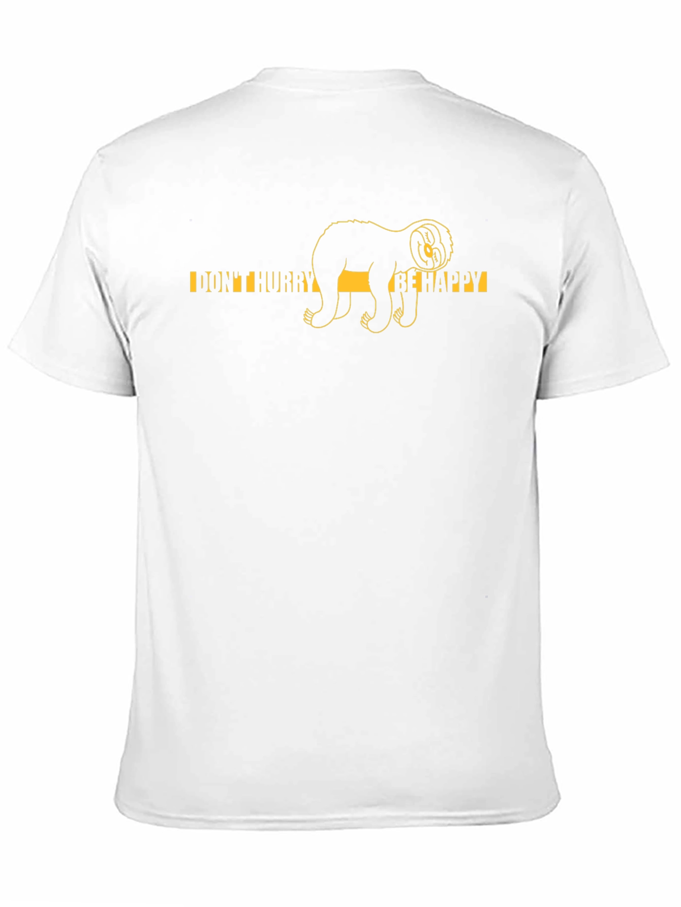 Dont Hurry Be Happy Sloth Graphic Tee