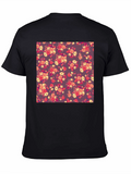 Floral Patterned Crew Neck T-Shirt