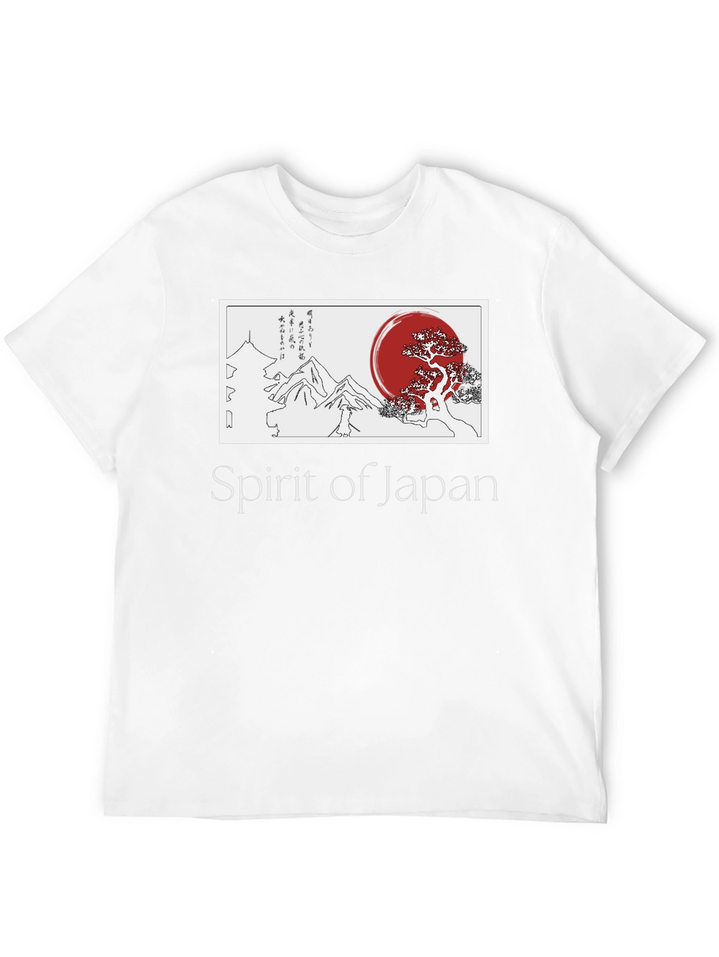 Spirit of Japan Graphic T-Shirt - Black
