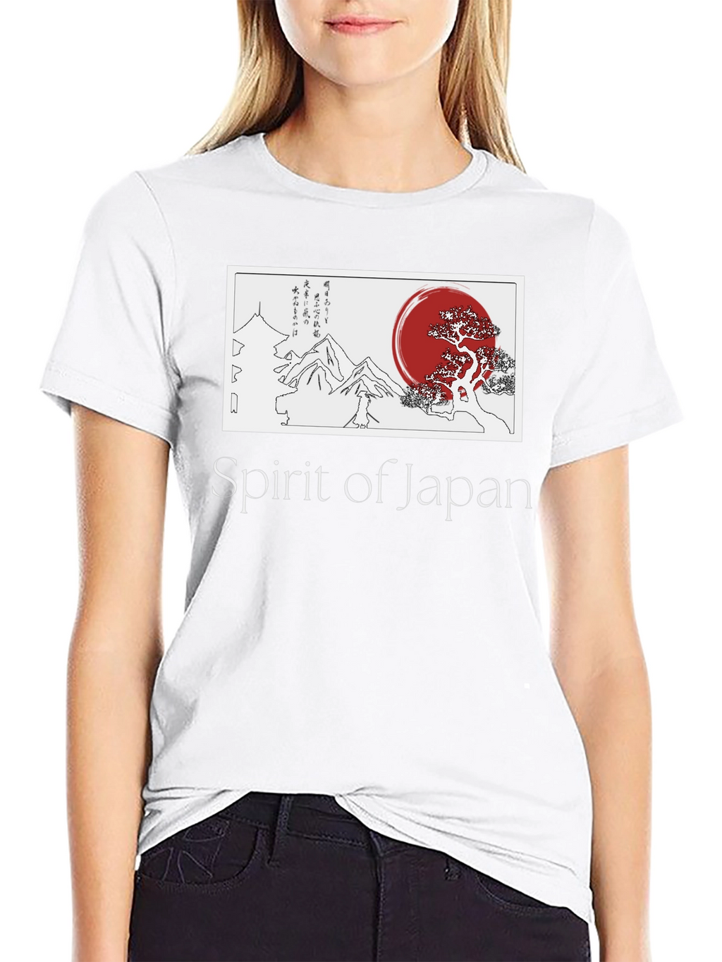 Spirit of Japan Graphic T-Shirt - Black