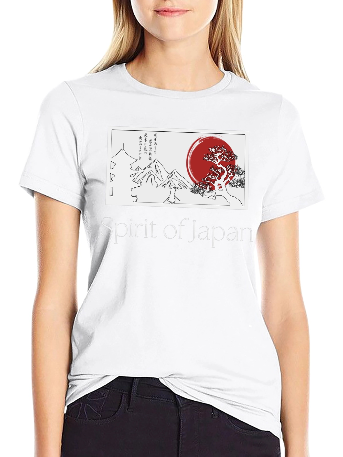 Spirit of Japan Graphic T-Shirt - Black
