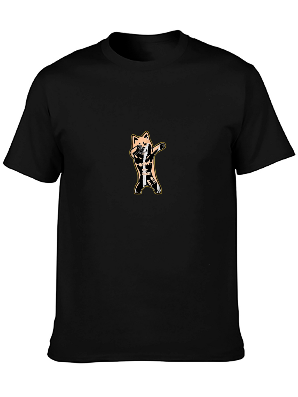Dabbing Doge Graphic Tee - Black