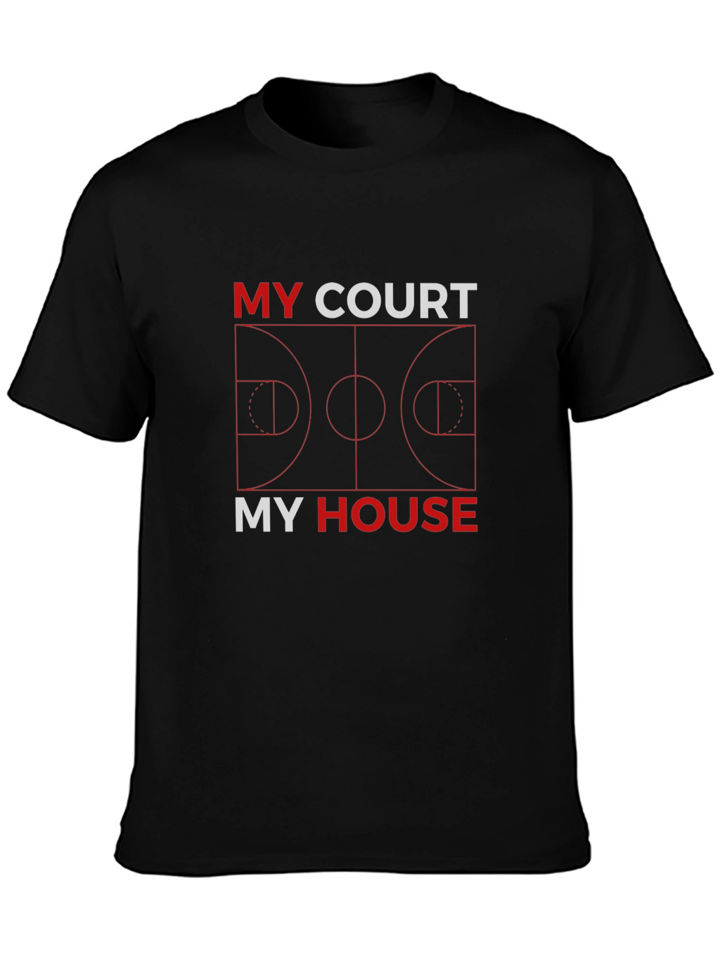 My Court My House Basketball Graphic Tee