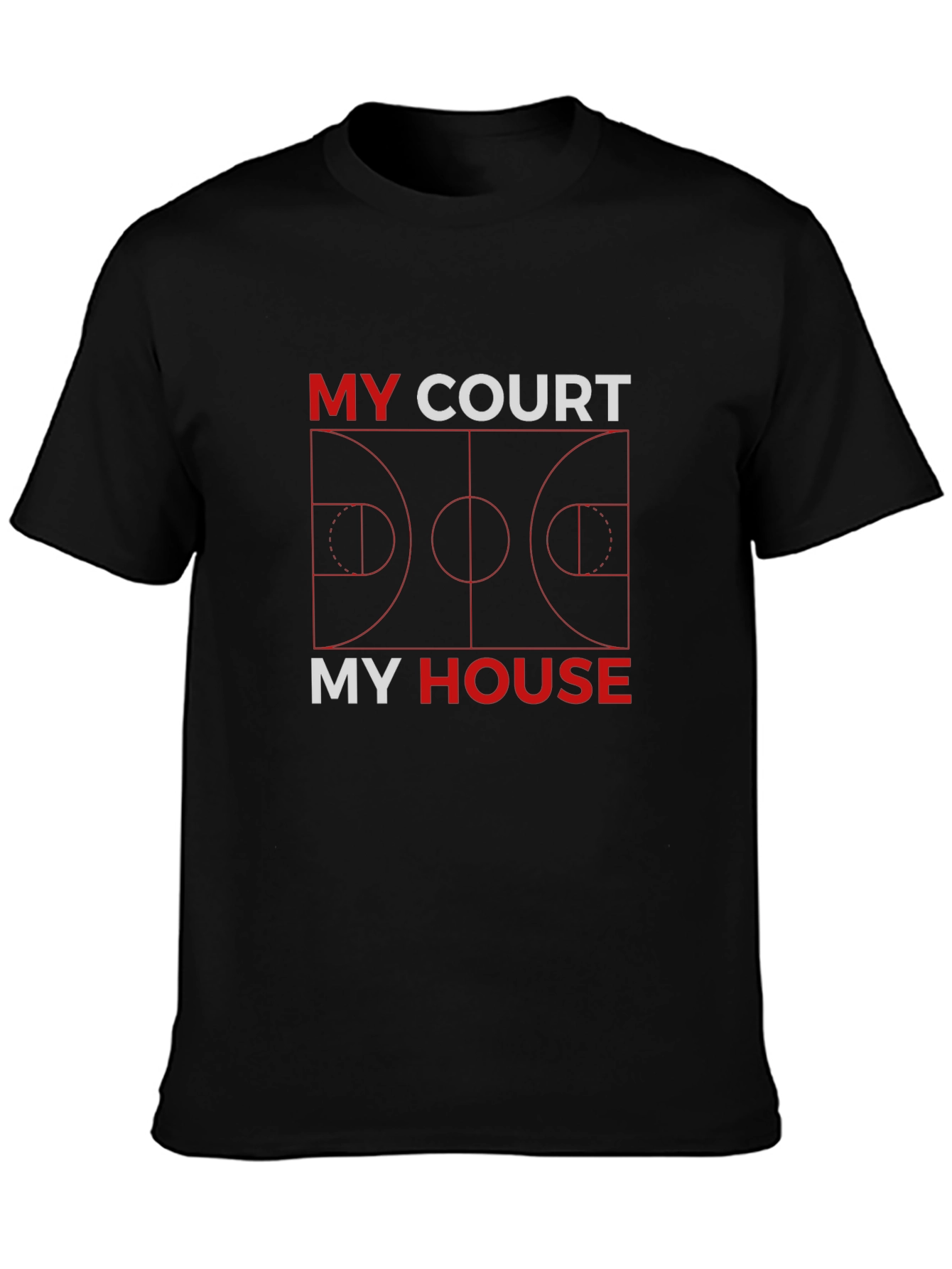 My Court My House Basketball Graphic Tee